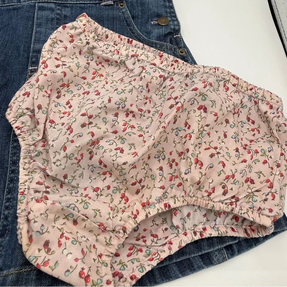 Baby GAP Blue Denim Kids Overalls Denim Dress, Size 4T Y2K Vintage
